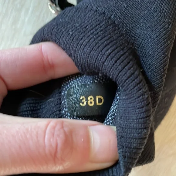 Balmain Socks Chain Link Sneakers In Black/Silver - 38 - Picture 7 of 9